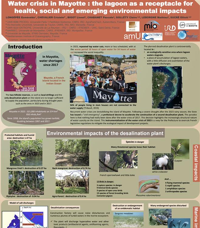 Water crisis in Mayotte : the lagoon as a receptacle for health, social and emerging environmental impacts